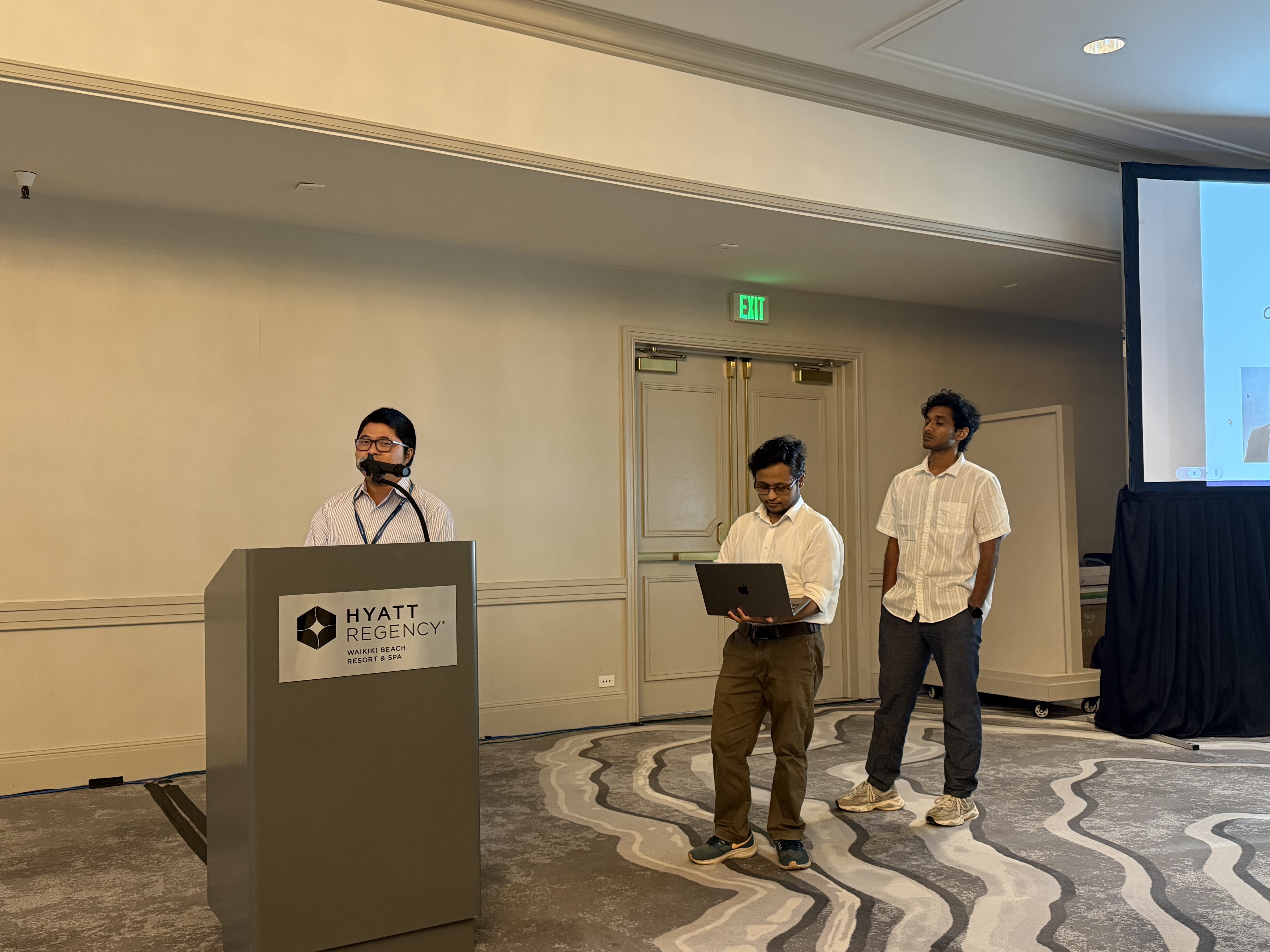 Presenting at the hackathon